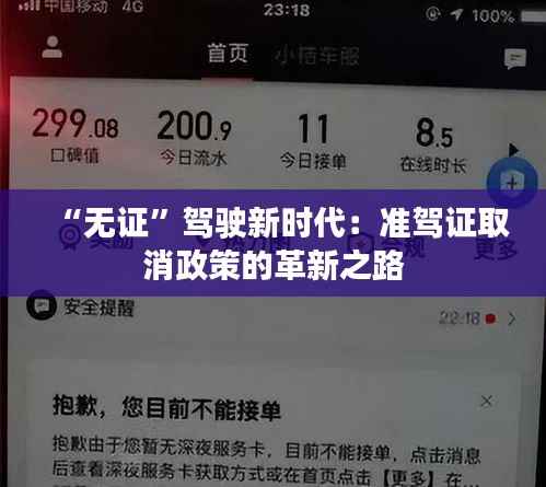 “无证”驾驶新时代:准驾证取消政策的革新之路