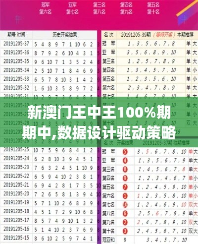 新澳门王中王100%期期中,数据设计驱动策略_Superior3.748