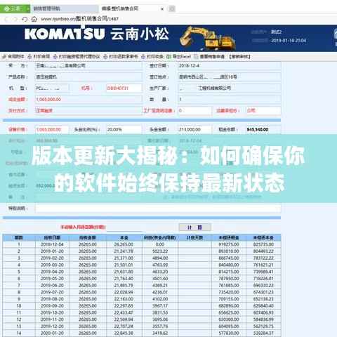 版本更新大揭秘:如何确保你的软件始终保持最新状态