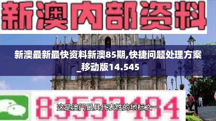 新澳最新最快资料新澳85期,快捷问题处理方案_移动版14.545