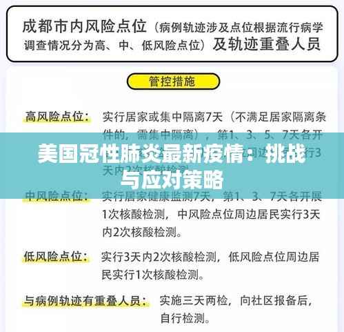 美国冠性肺炎最新疫情:挑战与应对策略
