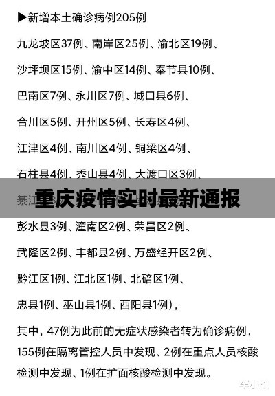 重庆疫情实时最新通报