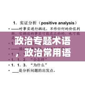 政治专题术语,政治常用语