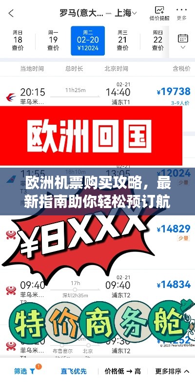 欧洲机票购买攻略，最新指南助你轻松预订航班！