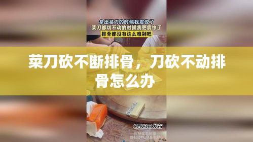 菜刀砍不断排骨,刀砍不动排骨怎么办